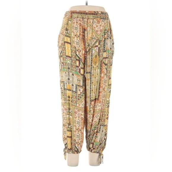 Rachel Zoe Bohemian Print Harem Pants - L - NWT - Picture 6 of 7